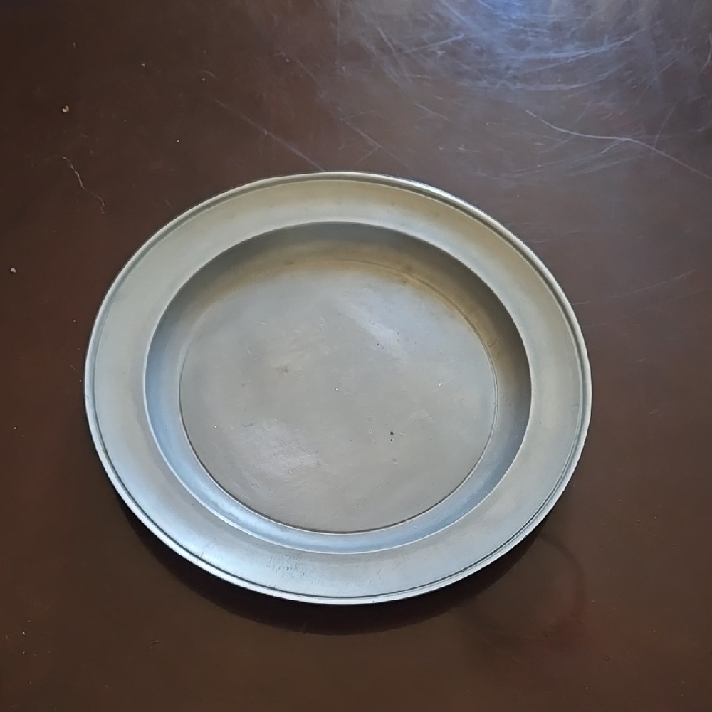 Vintage Steed Pewter Plate